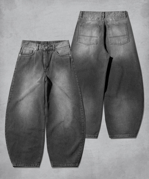 NO NEED(ノーニード)の「【EZKATON】Mist Ballon wide denim pants/MMLP6920(デニムパンツ・メンズ・グレー・LL/L/M/S)」の5枚目の写真