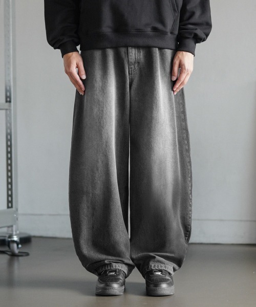NO NEED(ノーニード)の「【EZKATON】Mist Ballon wide denim pants/MMLP6920(デニムパンツ・メンズ・グレー・LL/L/M/S)」の8枚目の写真