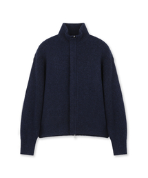 BESLOW（ビースロー）の「HIGH NECK ZIP UP KNIT JACKET NAVY（カーディガン/ボレロ）」