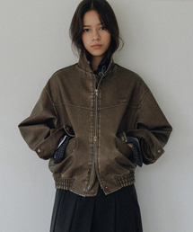 ANDNEEDS（アンドニーズ）の「Norman vintage leather blouson (brown)（MA-1）」
