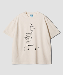 GRANFINNY（グランフィニ）の「アムゴーイングホーム オーバーサイズ 半袖Tシャツ-ナチュラルコットン（Tシャツ/カットソー）」