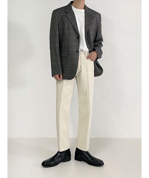 DRAW FIT(ドローフィット)の「オーバーサイズモダンチェックブレザー(テーラードジャケット・メンズ・その他・LARGE/MEDIUM/X-LARGE)」の4枚目の写真