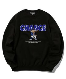 ベースボールベアグラフィック クルーネック - ブラック