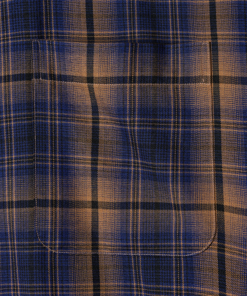 Diamond Layla(ダイアモンドレイラ)の「Layered Camel Navy Mood Check Shirt S165(シャツ/ブラウス・レディース・その他・SMALL/MEDIUM)」の5枚目の写真