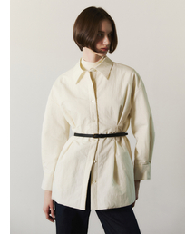 LETQSTUDIO（レチケットスタジオ）の「パディングシャツジャケット、ナチュラル（ダウンジャケット/コート）」