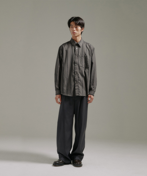 BLANKROOM(ブランクルーム)の「テスルチェックシャツ_ONYX CHARCOAL(シャツ/ブラウス・レディース・その他・1/2/4/3)」の2枚目の写真