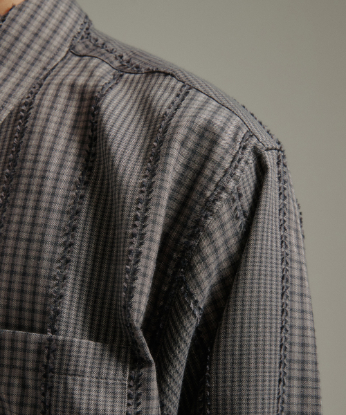 BLANKROOM(ブランクルーム)の「テスルチェックシャツ_ONYX CHARCOAL(シャツ/ブラウス・レディース・その他・1/2/4/3)」の4枚目の写真