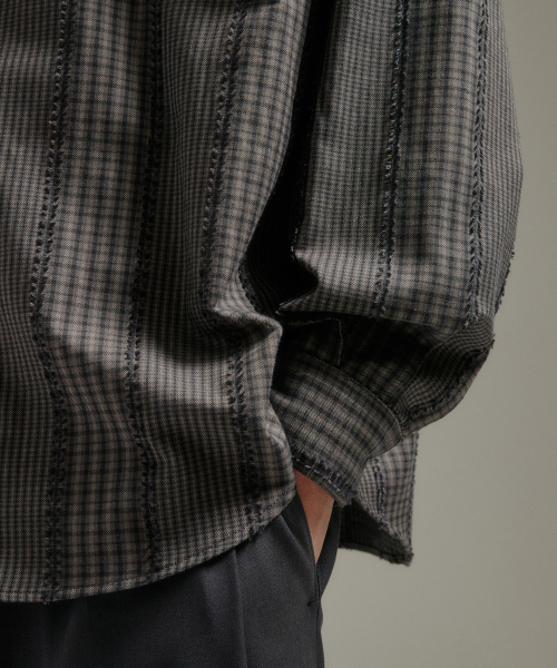 BLANKROOM(ブランクルーム)の「テスルチェックシャツ_ONYX CHARCOAL(シャツ/ブラウス・レディース・その他・1/2/4/3)」の5枚目の写真