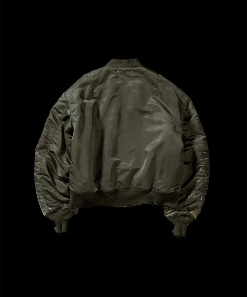 Anachronorm（アナクロノーム）の「【ANACHRONORM】AN395 DIRTY NYLON MA-1（MA-1・メンズ・ダークグリーン・3/2）」の3枚目の写真