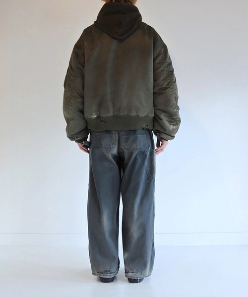 Anachronorm（アナクロノーム）の「【ANACHRONORM】AN395 DIRTY NYLON MA-1（MA-1・メンズ・ダークグリーン・3/2）」の7枚目の写真