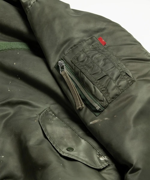 Anachronorm（アナクロノーム）の「【ANACHRONORM】AN395 DIRTY NYLON MA-1（MA-1・メンズ・ダークグリーン・3/2）」の8枚目の写真