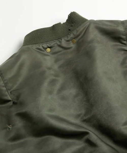Anachronorm（アナクロノーム）の「【ANACHRONORM】AN395 DIRTY NYLON MA-1（MA-1・メンズ・ダークグリーン・3/2）」の11枚目の写真