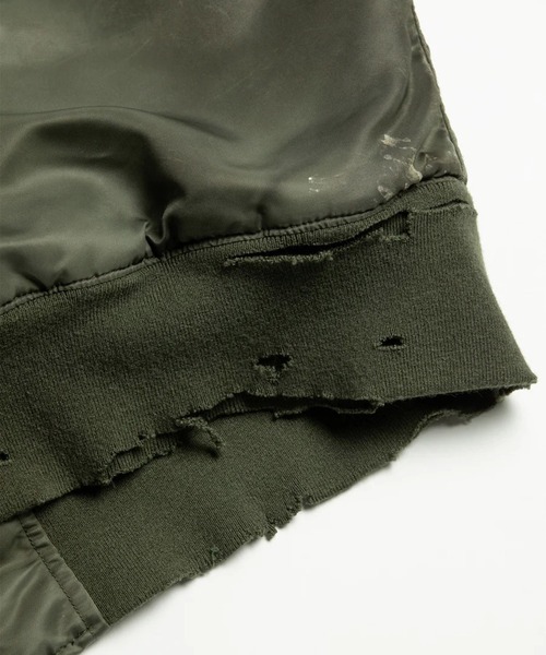 Anachronorm（アナクロノーム）の「【ANACHRONORM】AN395 DIRTY NYLON MA-1（MA-1・メンズ・ダークグリーン・3/2）」の12枚目の写真