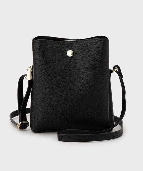 OPAQUE.CLIP（オペークドットクリップ）の「シュリンク合皮3層ミニショルダーバッグ【軽量／長さ調整可能】（ショルダーバッグ・レディース・ベージュ/アイボリー/ブラック/ライトブルー/ピンク系その他・00）」の17枚目の写真