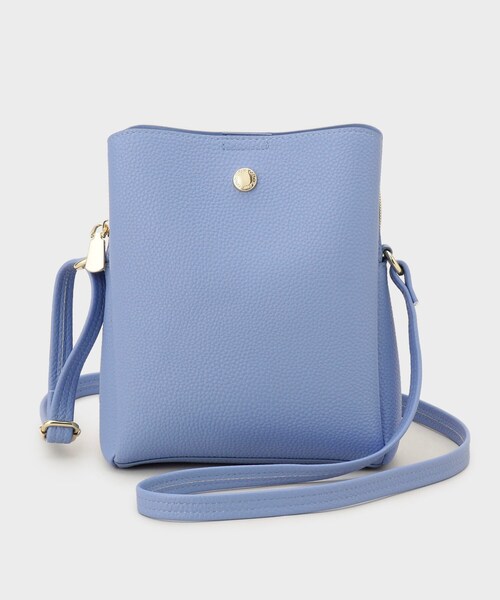 OPAQUE.CLIP（オペークドットクリップ）の「シュリンク合皮3層ミニショルダーバッグ【軽量／長さ調整可能】（ショルダーバッグ・レディース・ベージュ/アイボリー/ブラック/ライトブルー/ピンク系その他・00）」の19枚目の写真