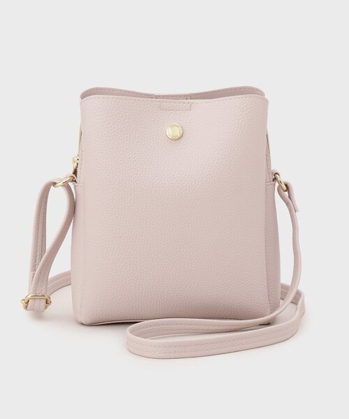 OPAQUE.CLIP（オペークドットクリップ）の「シュリンク合皮3層ミニショルダーバッグ【軽量／長さ調整可能】（ショルダーバッグ・レディース・ベージュ/アイボリー/ブラック/ライトブルー/ピンク系その他・00）」の20枚目の写真