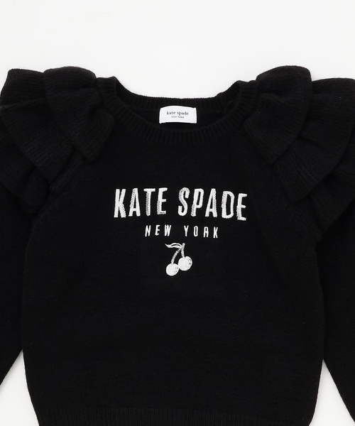 kate spade new york kids(ケイトスペードニューヨーク)の「肩フリルチェリーセーター(ニット/セーター・キッズ・オフホワイト/ブラック・M(130-140cm)/S(110-120cm)/L(150-160cm))」の9枚目の写真