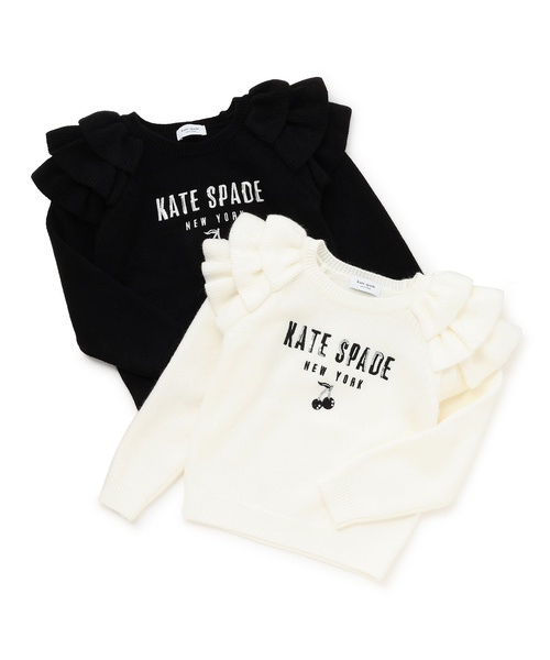kate spade new york kids(ケイトスペードニューヨーク)の「肩フリルチェリーセーター(ニット/セーター・キッズ・オフホワイト/ブラック・M(130-140cm)/S(110-120cm)/L(150-160cm))」の5枚目の写真