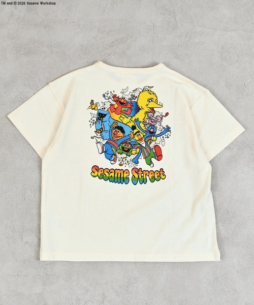 MARKEY'S（マーキーズ）の「【SESAME STREET】別注プリントTee（Tシャツ/カットソー・キッズ・チャコール/ブルー/オフホワイト・80/90/95/100/110/120/130/140/150）」の11枚目の写真