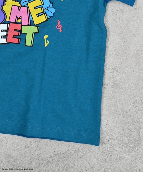MARKEY'S（マーキーズ）の「【SESAME STREET】別注プリントTee（Tシャツ/カットソー・キッズ・チャコール/ブルー/オフホワイト・80/90/95/100/110/120/130/140/150）」の16枚目の写真
