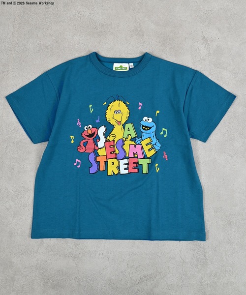 MARKEY'S（マーキーズ）の「【SESAME STREET】別注プリントTee（Tシャツ/カットソー・キッズ・チャコール/ブルー/オフホワイト・80/90/95/100/110/120/130/140/150）」の12枚目の写真