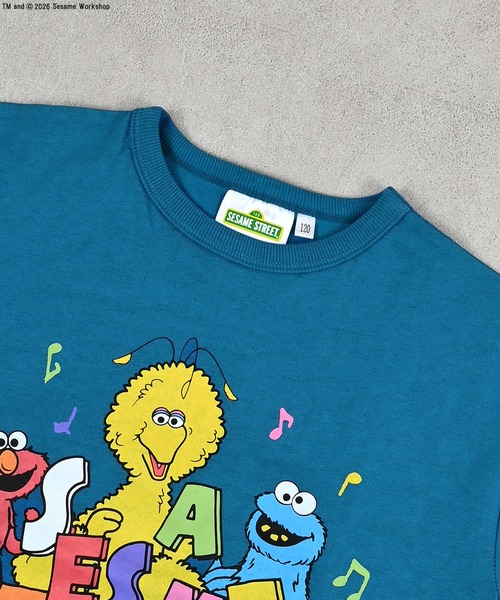 MARKEY'S（マーキーズ）の「【SESAME STREET】別注プリントTee（Tシャツ/カットソー・キッズ・チャコール/ブルー/オフホワイト・80/90/95/100/110/120/130/140/150）」の14枚目の写真
