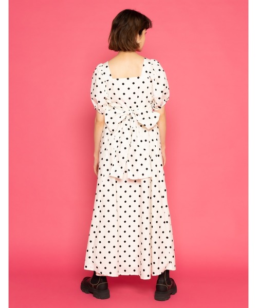 Little sunny bite(リトルサニーバイト)の「【little sunny bite と pink house Coin dot long dress】(ドレス・レディース・ブラック/アイボリー・FREE)」の16枚目の写真