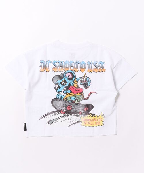DC(ディーシー)の「DC/ディーシー 半袖 Tシャツ 26 KD SPRINT RAT SS YST261515(Tシャツ/カットソー・キッズ・ホワイト/ブラック・140cm/130cm/120cm/110cm/100cm/160cm/150cm)」の9枚目の写真