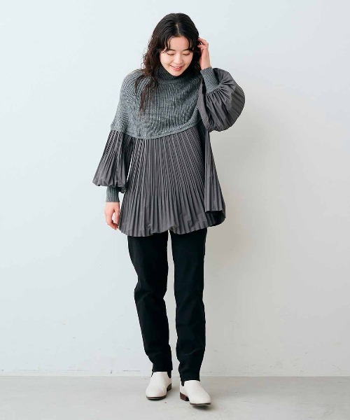 Live in comfort(リブインコンフォート)の「【低身長/高身長サイズあり】リブ イン コンフォート まるではいてないみたい!? ふんわり裏微起毛になった スーパー伸び軽テーパードパンツ(その他パンツ・レディース・アイボリー/ブルーグリーン/ブラック・1/2/3/5/7/9/11/12/13/14/4/6)」の7枚目の写真