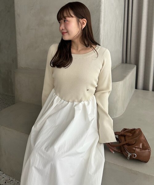 セール】【@__misa__03企画】プレート付きドッキングワンピース