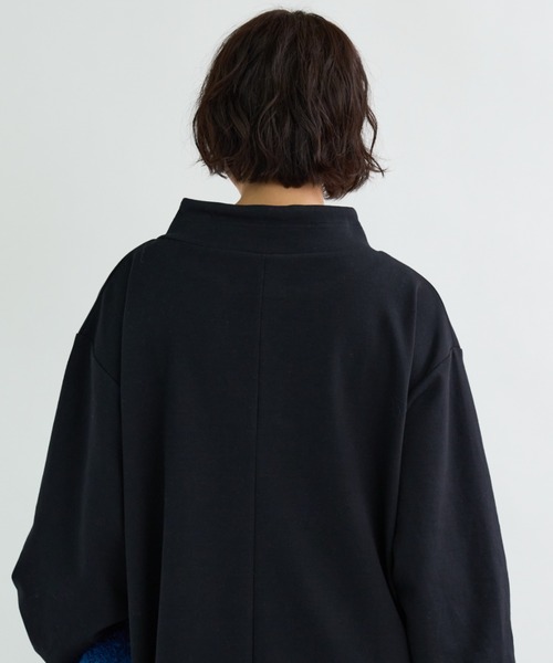 A.D.C.L.（エーディーシーエル）の「ダンボール素材 フード風デザイン ロングワンピース（ワンピース・レディース・杢グレー/ブラック・L/M）」の15枚目の写真