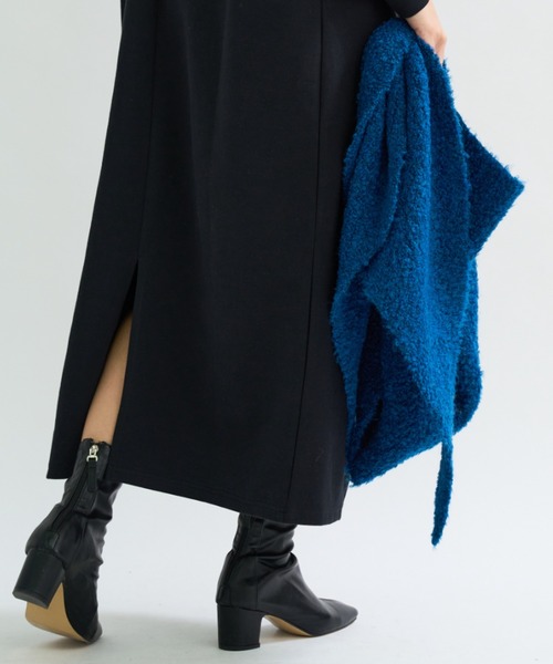 A.D.C.L.（エーディーシーエル）の「ダンボール素材 フード風デザイン ロングワンピース（ワンピース・レディース・杢グレー/ブラック・L/M）」の16枚目の写真