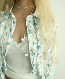 igi（イジ）の「BLOSSOM CRINKLE CROP SHIRT / フリルクロップドシャツ（シャツ/ブラウス）」