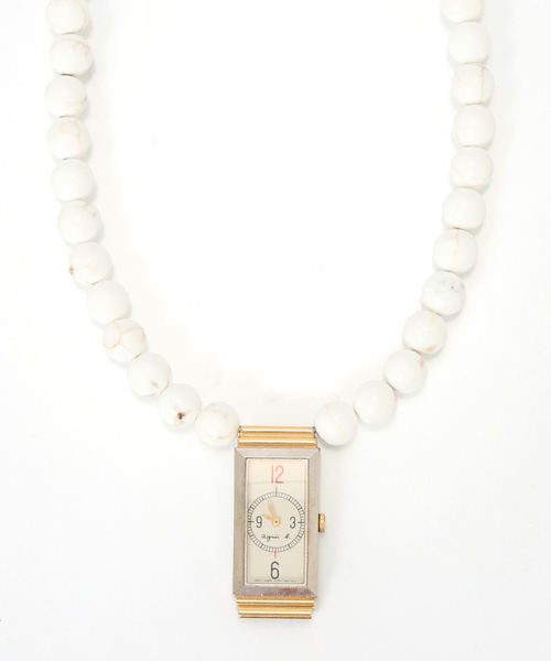 HIDAKA / ヒダカ ORBIT WATCH NECKLACE MAGNESITE（ネックレス