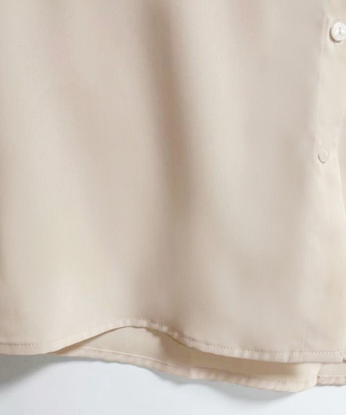 ONEP STAR（ワンピスター）の「配色ステッチリボンブラウス（シャツ/ブラウス・レディース・ホワイト/ベージュ・MEDIUM）」の12枚目の写真