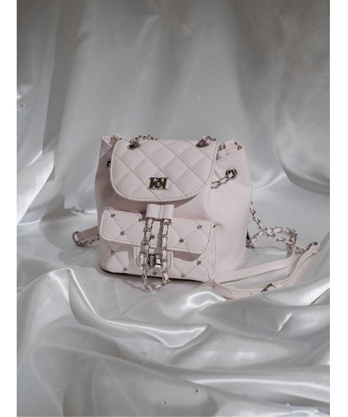 キルティングビジューミニリュック（バックパック/リュック）｜Darich