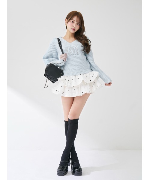 Darich（ダーリッチ）の「キルティングビジューミニリュック（バックパック/リュック・レディース・ホワイト/ピンク/サックスブルー/ブラック・FREE）」の10枚目の写真