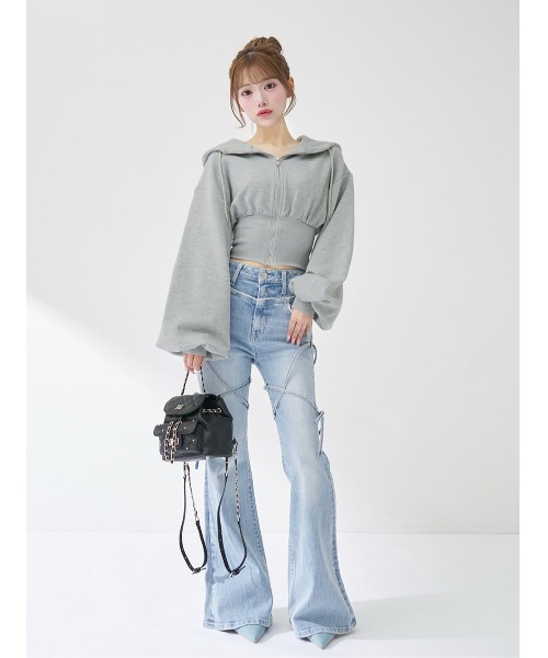 Darich（ダーリッチ）の「キルティングビジューミニリュック（バックパック/リュック・レディース・ホワイト/ピンク/サックスブルー/ブラック・FREE）」の15枚目の写真