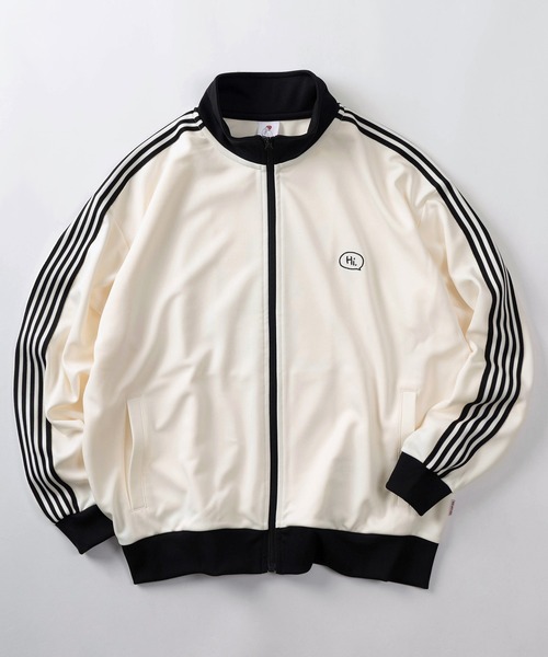 Red Cap Girl(レッドキャプガール)の「【70】【RCG/レッドキャップガール】サイドライン バックプリント トラックジャケット/ジャージ/メンズ/レディース/ユニセックス/セットアップ可能(ジャージ・メンズ・アイボリー/チャコールグレー/ブラック・XL/L/M)」の8枚目の写真