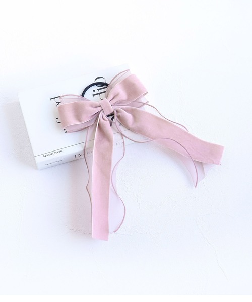 Rora(ローラ)の「グレース リボン ヘアゴム (3colors)(ヘアゴム・キッズ・ピンク/ブラック/アイボリー・FREE)」の16枚目の写真