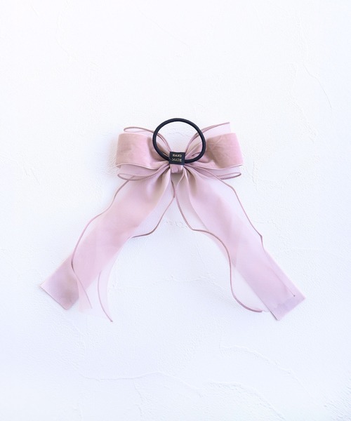 Rora(ローラ)の「グレース リボン ヘアゴム (3colors)(ヘアゴム・キッズ・ピンク/ブラック/アイボリー・FREE)」の18枚目の写真