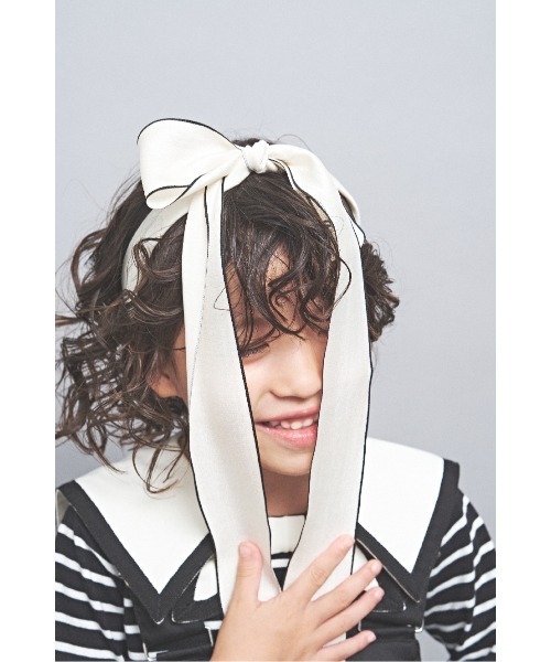 maarook（マルーク）の「天竺2配ボーダーセーラー長袖Tシャツ（Tシャツ/カットソー・キッズ・ブルー/ブラック・100cm/110cm/120cm/130cm/90cm）」の4枚目の写真