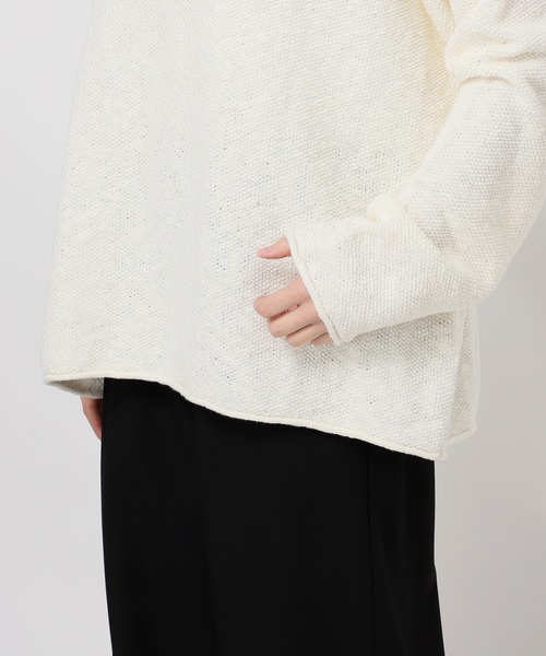 JOURNAL STANDARD（ジャーナルスタンダード）の「【fedit】スラブカノコプルオーバー（ニット/セーター・レディース・ホワイト/ネイビー・FREE）」の18枚目の写真