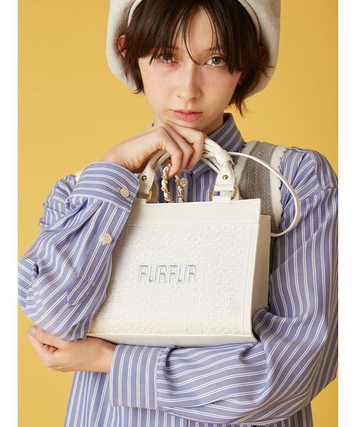 ツイードロゴトートバッグ（トートバッグ）｜FURFUR（ファーファー）の