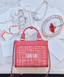 FURFUR（ファーファー）の「ツイードロゴトートバッグ（トートバッグ）」