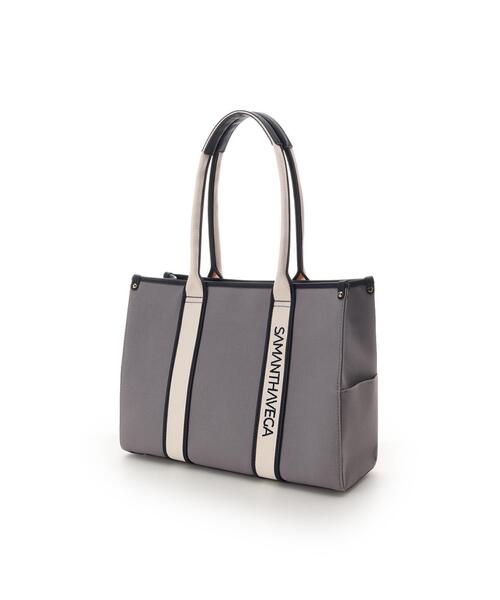 SAMANTHAVEGA(サマンサベガ)の「新色ロゴテープキャンバスA4トートバッグ(トートバッグ・レディース・オフホワイト/ブラック・FREE)」の9枚目の写真