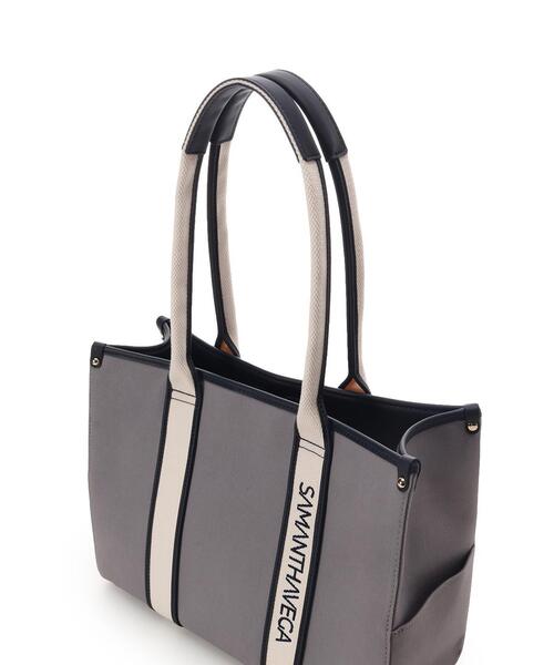 SAMANTHAVEGA(サマンサベガ)の「新色ロゴテープキャンバスA4トートバッグ(トートバッグ・レディース・オフホワイト/ブラック・FREE)」の10枚目の写真