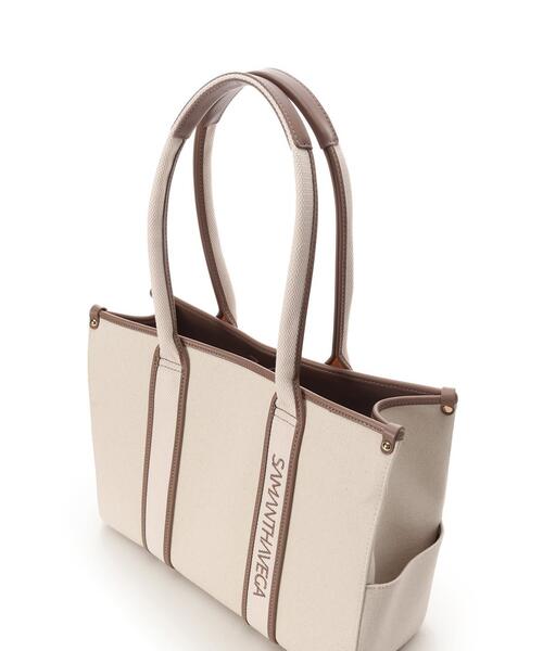 SAMANTHAVEGA(サマンサベガ)の「新色ロゴテープキャンバスA4トートバッグ(トートバッグ・レディース・オフホワイト/ブラック・FREE)」の16枚目の写真