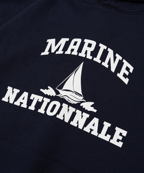 DE GRAND MATIN(ディグランドマーティン)の「V.HEAVY HOOD SWEAT MARINE_NAVY(パーカー・メンズ・その他・FREE)」の4枚目の写真