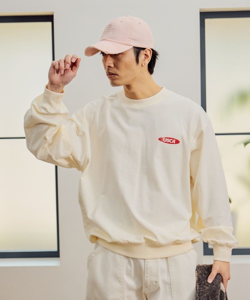 BAYFLOW（ベイフロー）の「SNOWバックプリントTシャツ/ロングスリーブ（Long Sleeve）（Tシャツ/カットソー・メンズ・オフホワイト/チャコール/ネイビー/ラベンダー・MEDIUM/LARGE）」の6枚目の写真